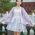 Summer Chinese Women Elegant Hanfu Dresses Ancient Traditional Song Dynasty Princess Dresses Girls Floral Embroidery Sets