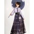 Chinese improved hanfu folk dance Costumes oriental stage performance vintage clothes printing Ming dynasty princess suit