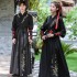 Traditional Hanfu Men Chinese Ancient Swordsman Cosply Costumes Oriental Ming Dynasty Stage Folk Students Clothing