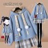 Winter Chinese Hanfu Women Plus Size Oversized Hooded Embroidery Hoddie Thickening Top Skirt Plus Velvet Suits