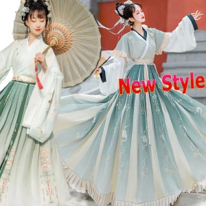 Women Hanfu Dresses Traditional Chinese Cloth Outfit Ancient Folk Dance Stage Costumes Oriental Fairy Princess Cosplay