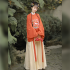 Women Hanfu Chinese Ming Dynasty Original Round Collar Pleated Skirt 4.5meters Skirt Hem Chinese Dress