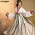 Hanfu Dresses Women Original Traditional Chines Wei Jin Dynasty Ancient Costumes Cross Neck Wide Sleeve Waist Skirts Han Suit
