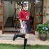 Summer Chinese Modern Fairy Hanfu Red Improved Sweet Two piece Suit Skirt Costumes Women Jk Uniform Version