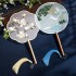 Ancient Fan Chinese Silk Double sided Embroidery Dance Summer Classical Clothing Palace Hanfu Women Tassel Small Round Fan