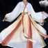 Ancient Chinese Traditional Hanfu Dresses White Hanfu Sets Paired Clothing Couple Cosplay Costumes Oriental Dance Men