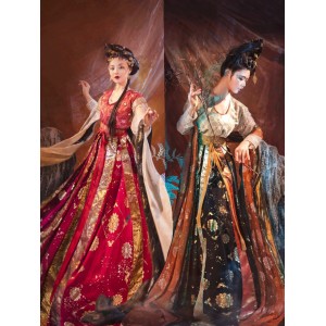 Women Hanfu Dresses Chinese Traditional Hanfu Dance Dresses Female Cosplay Costumes Red Dresses Hanfu Women Plus Size