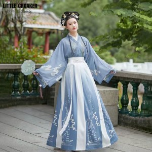 Women Hanfu Dresses Ancient Chinese Folk Dance Costumes Tang Dynasty Suit Traditional Fairy Stage Performance Chinese Outfit