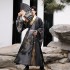 Chinese Ming Dynasty Robe National Hanfu Black Gold Ancient China Costumes Hanfu Men Clothing Traditional Robe Stage Cosplay