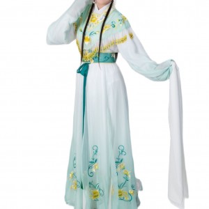 Yue Opera Costumes Green Xiaodan Women Dresses Suitable for Stage Performa Traditional Chinese HanFu Chinese Opera Costume
