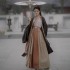 Cozyforms Wei Jin Dynasty Hanfu Women Waist-length Skirt Long-sleeved Shirt Chinese Dresses Black Autumn Winter