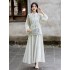 Traditional Chinese Women Outfit Modern Hanfu Two piece Set Literature Art Gentle Dresses Summer
