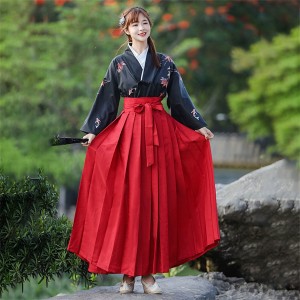 Chinese Korean Hanfu White Blue Women Dresses Chinese Cosplay Embroidery Kimono Traditional Clothing