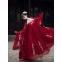 Womens Chinese Hanfu Dresses for Traditional Folk Dance Stage Clothing