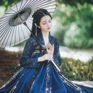 Womens Classical Dance Costumes for Embroidery Chinese Hanfu