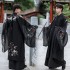 Hanfu Men women Chinese Traditional Embroidery Black