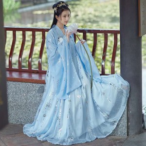 Womens Hanfu Coat Loose Costumes Traditional Chinese Fairy