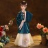 Girl Hanfu Autumn Print Fairy Tang Suit Blue Female Middle Big Children Chinese Princess