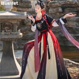 Chinese Traditional Hanfu Dresses Women Han Dynasty Ancient Princess Dance Costume