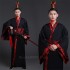 Chinese Traditional Man Hanfu Dresses Year Oriental Ancient Performance Stage Folk Dance Costumes Han Dynasty Robes