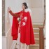 Traditional Ancient Hanfu Tang Suit Princess Thickness Overcoat Hooded Han Embroidery Warm Coat Oriental Cloak