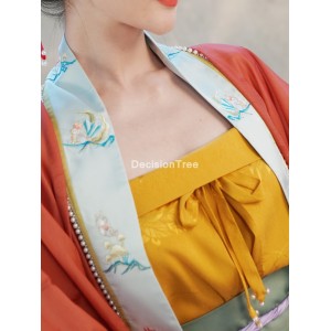 Chinese camisoles tang suit tank women tank sleeveless short top streetwear vintage hanfu clothes
