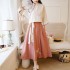 Summer Chinese Traditional Ancient Hanfu Daily Chiffon Dresses Two Piece Set Outfits Women Elegant Vintage Princess Costumes