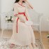 Ancient Fairy Adult Hanfu Spring Summer Women National Embroidery Chiffon Dresses Two-piece Suit