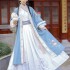 Hanfu Women Dresses Chinese Female Song Dynasty Oriental Cross Collar Waist Baidieskirt Set of Autumn Winter Fairy