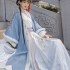 Hanfu Women Dresses Chinese Female Song Dynasty Oriental Cross Collar Waist Baidieskirt Set of Autumn Winter Fairy