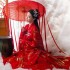 Chinese Hanfu Dresses Women Big Sleeve White Black Pink Red Fairy Outfit Ancient Costumes 3PCS Full Suits