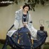 Chinese Traditional Hanfu Costumes Women Ancient Tang Pricess Stage Dance Dresses Lady Folk Tang Suit