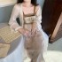 Women Elegant Chinese Hanfu Robes Sweet Princess Fairy Party Dresses Cardigan Skirt Retro Vintage Vestidos Tang Suit Dresses