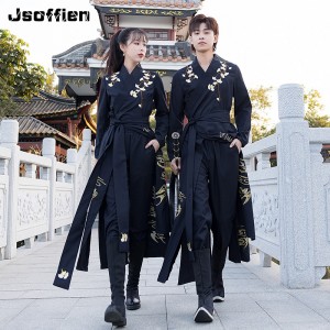 Oriental Women Chinese Traditional Hanfu Clothing Japanese Samurai Cosplay Costumes Ancient Tang Suit Swordsman Gown Robes Kimono