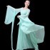 Classical Hanfu Yangko Dance Clothing Women Chinese Elegant Folk Dance Costumes Fan Dance Traditional Oriental Dress