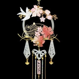 Chinese Classical Vintage Hanfu Waist Pendant Jewelry Charms Decorative Art Crafts Accessories Retro Hollow Design Pendant