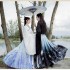 Men Women Couples Matching Clothing Set Ancient Tang Cosplay Couple Outfits Hanfu Student Flower Embroidery Dress