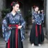 Print Women Hanfu Chinese Ancient Han Dynasty Princess Lady Elegance Fairy Coaply Costumes Folk Dance Perfromance Clothing