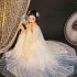 White Hanfu Dresses Women Chinese Tang Dance Costumes Traditional Fairy Ancient 3M Pendulum Veil Bronzing Cosplay Folk Set