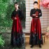Chinese Dresses Ancient Hanfu Kimono Black White Red Embroidery Martial Arts Chinese Dance Cosplay Costumes