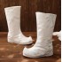 Chinese Hanfu Embroidered Boots Shoes Men women Cosplay White Black Heighten Soap Boots Shoes Plus Size