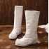 Chinese Hanfu Embroidered Boots Shoes Men women Cosplay White Black Heighten Soap Boots Shoes Plus Size