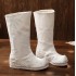 Chinese Hanfu Embroidered Boots Shoes Men women Cosplay White Black Heighten Soap Boots Shoes Plus Size