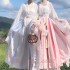 Original Chinese Hanfu Suit Princess Dresses Women Fairy Folk Costumes Clothes Female Wei Jin Spring Autumn Friend Pink