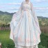 Original Chinese Hanfu Suit Princess Dresses Women Fairy Folk Costumes Clothes Female Wei Jin Spring Autumn Friend Pink
