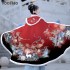 Autumn Winter Women Chinese Hanfu Cape Cloak Chic Warm Plush Deer Print Long Coats Kids Oriental Ancient Princess Overcoat