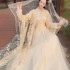 Chinese Ancient Sweet Hanfu Dresses Women Chic Lace Embroided Traditional Princess Dance Party Dresses Fairy Oriental Costume