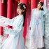 Changzi traditional Hanfu women Dresses lotus embroidery Chinese style