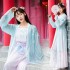Changzi traditional Hanfu women Dresses lotus embroidery Chinese style