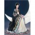 Hanshanghualian Biyue Space Black Chinese Traditional Dresses Hanfu Robe Women Fairy Couple Original Full Chest Set Autumn Clothes